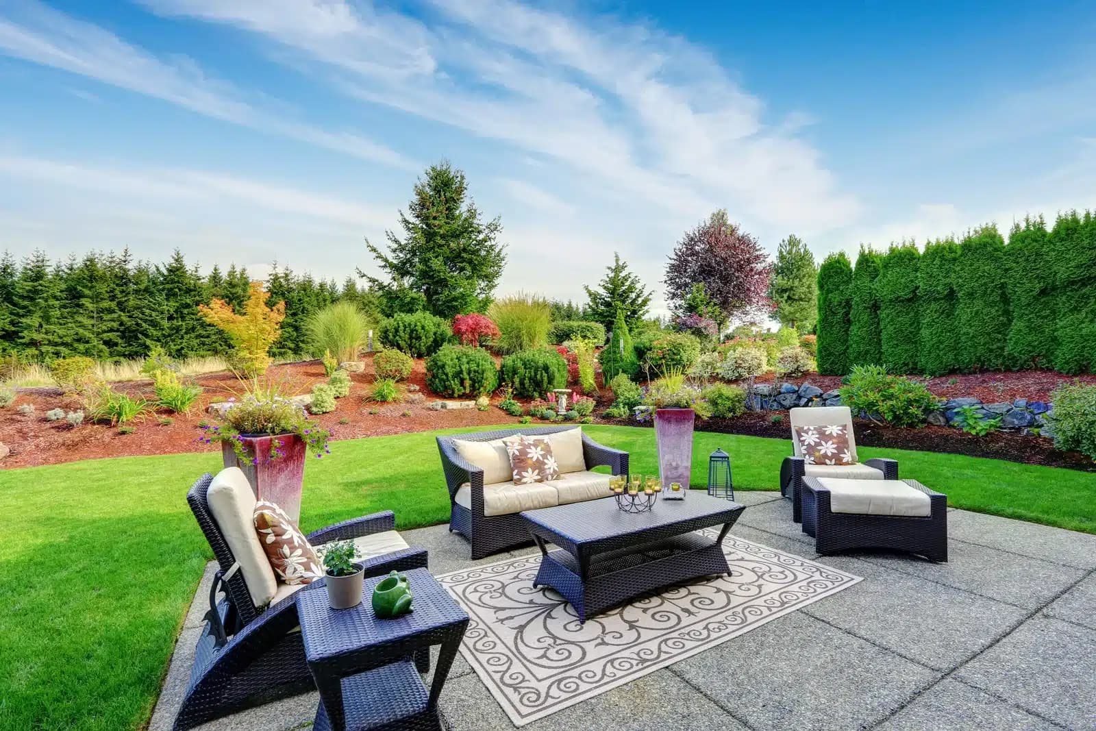 10 Backyard Stamped Concrete Patio Ideas