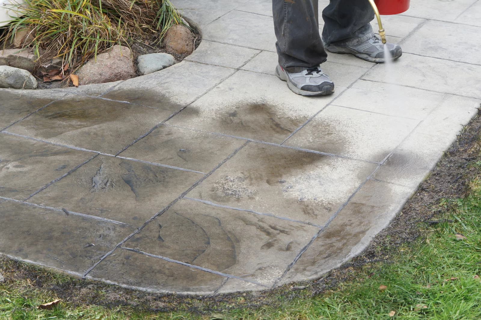 What happens if you put too much sealer on concrete?