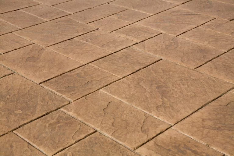 Ashlar Slate Pattern stamped concrete